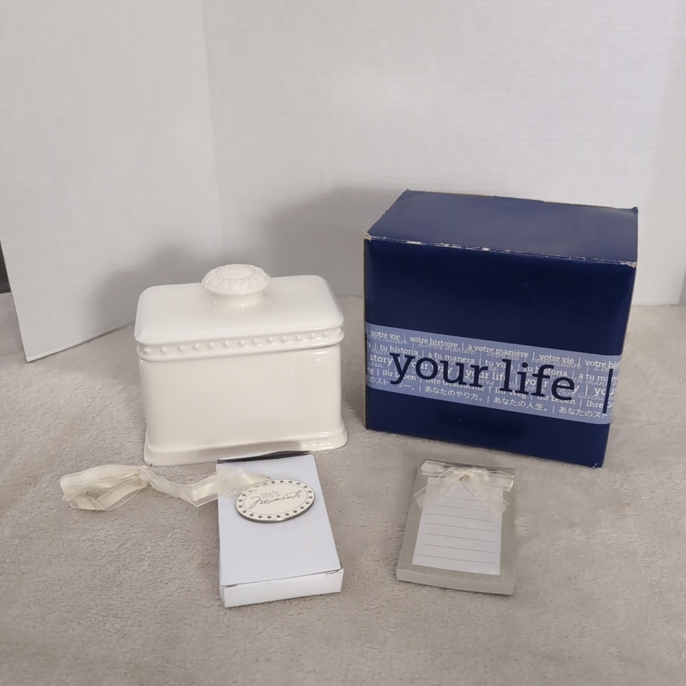 Creative Memories Treasures Journal Jar Keepsake Box